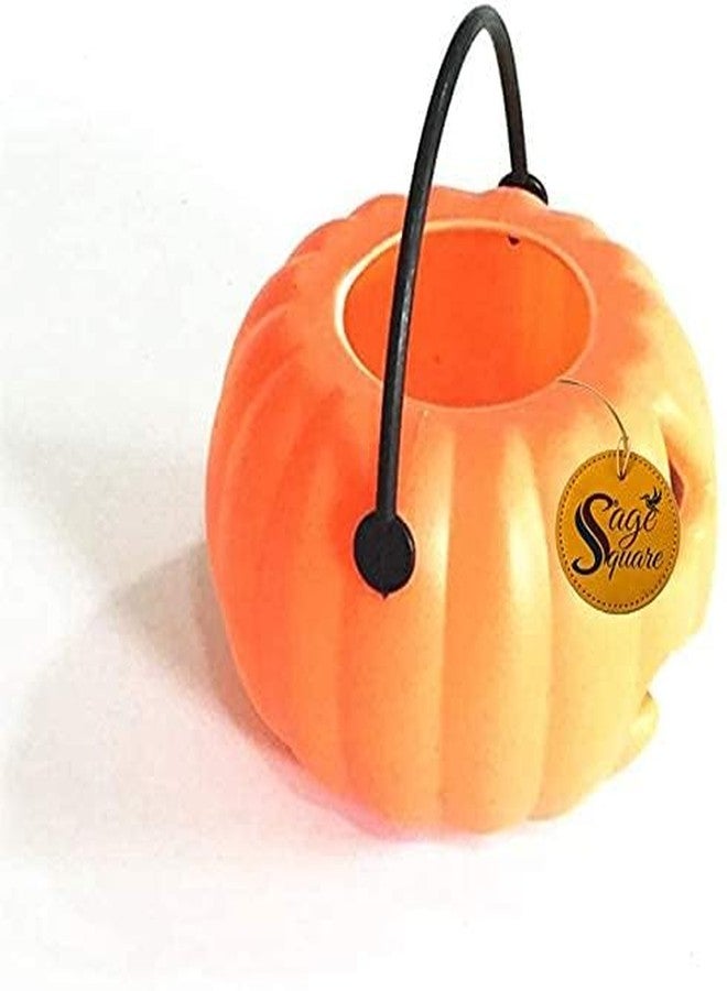 سايج سكوير سلة حلوى على شكل يقطينة صغيرة الحجم للأطفال من سيج سكوير، مناسبة للمناسبات، والحفلات التنكرية، والهالوين، والحفلات التنكرية، والحفلات ذات الطابع الخاص، والمسابقات، والعروض المسرحية (عبوة من 3 قطع) - Image 5